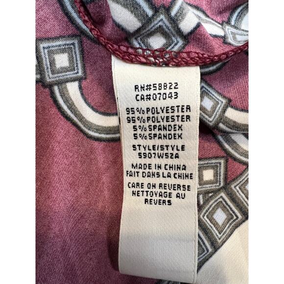 Max Studio Geometric Print Dress M - Picture 4 of 5